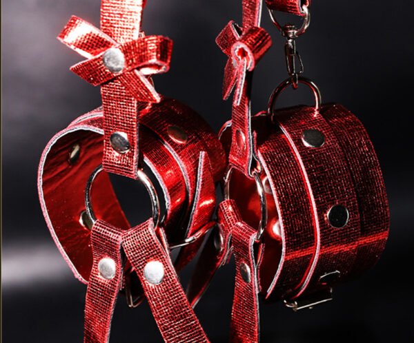 Binding and restraint handcuffs couple assistance toys