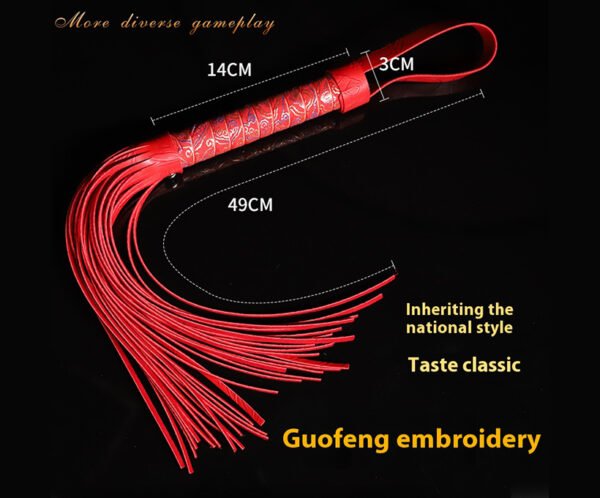 A small leather whip,sex toy