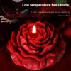 Cat paw rose low-temperature candle