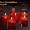 Cat paw rose low-temperature candle