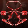 Binding and restraint handcuffs couple assistance toys