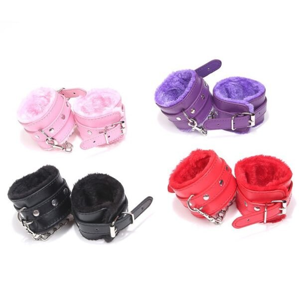 Tie and bind ropes, breast clamps, eye masks, handcuffs