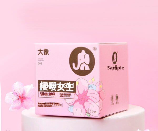 Cherry Blossom Girl, ultra-thin hyaluronic acid condom, 10 pieces per pack