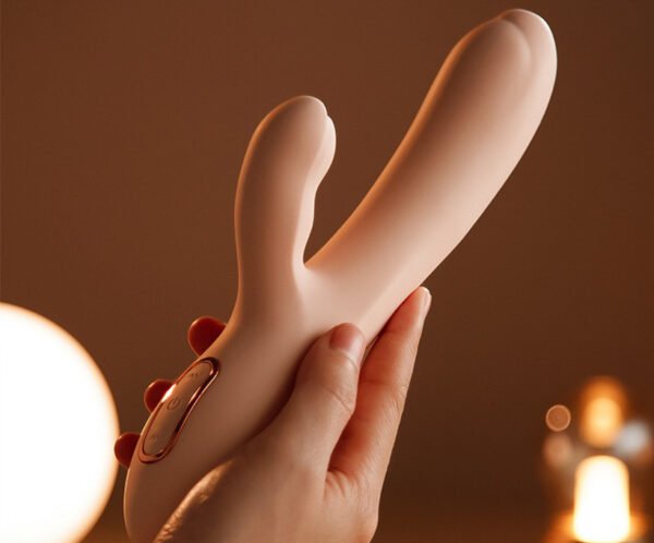 Double-headed vibrating rod masturbation device, large size