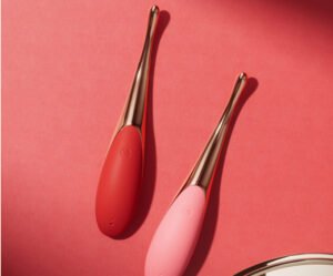 Tap the pen,clitoral stimulation,masturbate with a vibration stick