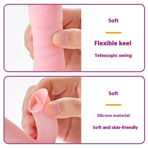 internal vibration and external licking masturbation device