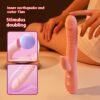 internal vibration and external licking masturbation device