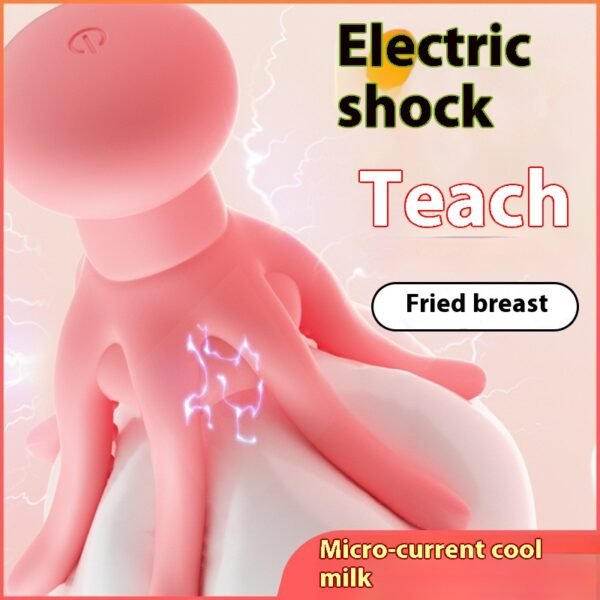 Octopus electric shock breast massage masturbation device