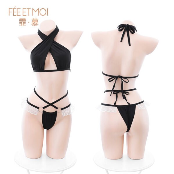 Feimu Pure Desire three-point bra and underwear sexy uniform 6612